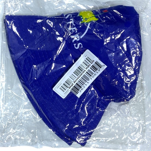 Bucket Hat Reversible Masters Golf Cotton Twill Sun Protect Blue Adult One Size - Picture 7 of 12